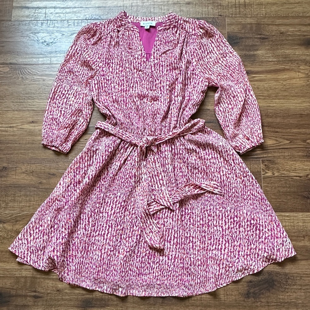 Evereve Women’s Joyce Pink Abstract Print Dress Size XS